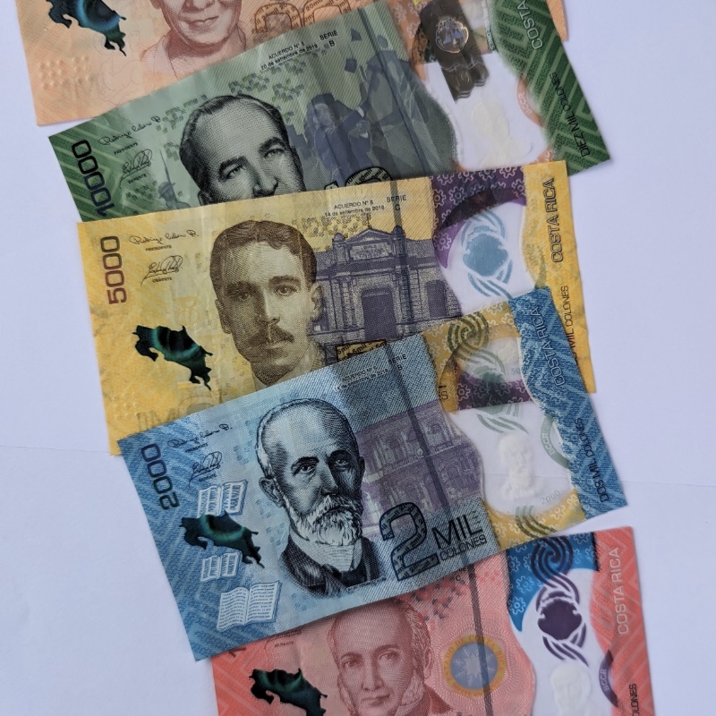 Billets colones du Costa Rica